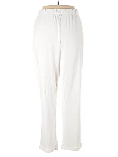 Pre-owned Lands' End Casual Pants In White
