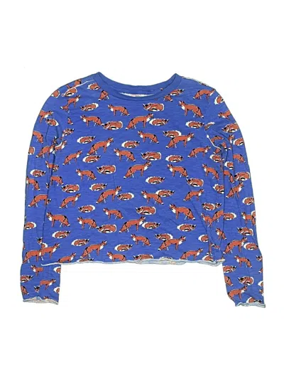 Pre-owned Anthropologie Kids' Long Sleeve T-shirt In Blue