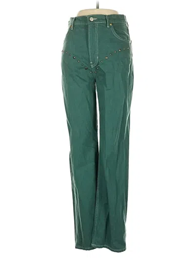 Pre-owned Reformation Jeans Jeans In Green