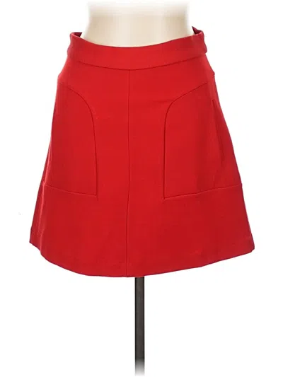 Pre-owned Maeve By Anthropologie Casual Skirt In Red