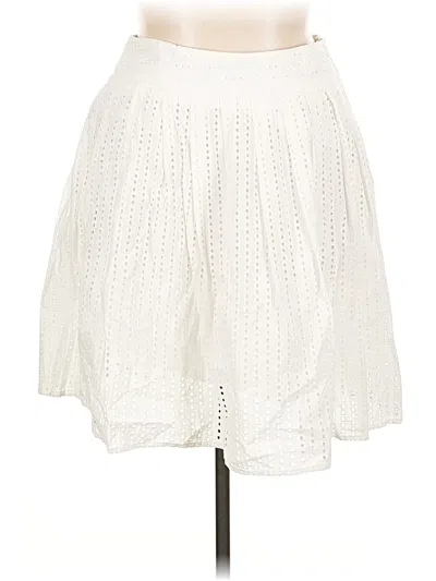 Pre-owned Liz Claiborne Casual Skirt In White