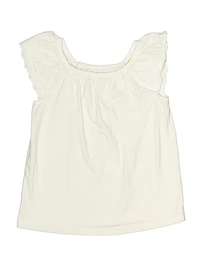 Pre-owned Cat & Jack Kids' Sleeveless T-shirt In White