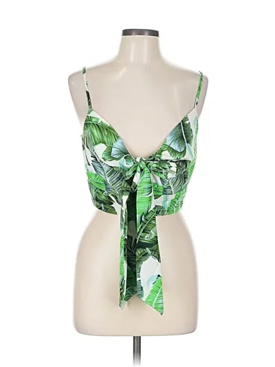 Pre-owned The Sang Sleeveless Blouse In Green