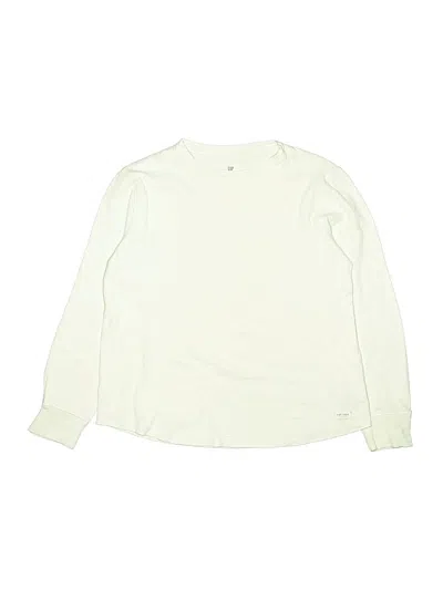Pre-owned Gap Kids' Long Sleeve T-shirt In White