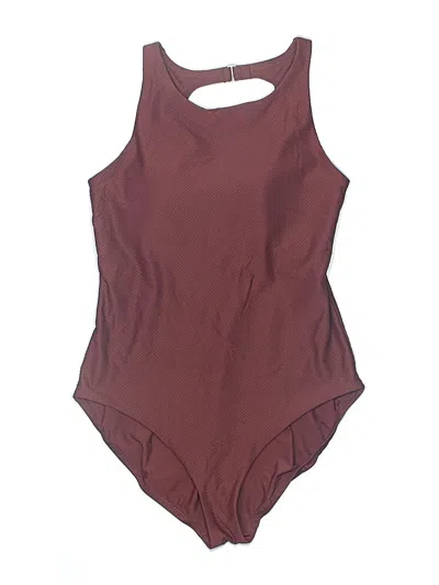 Pre-owned Calia One Piece Swimsuit In Burgundy