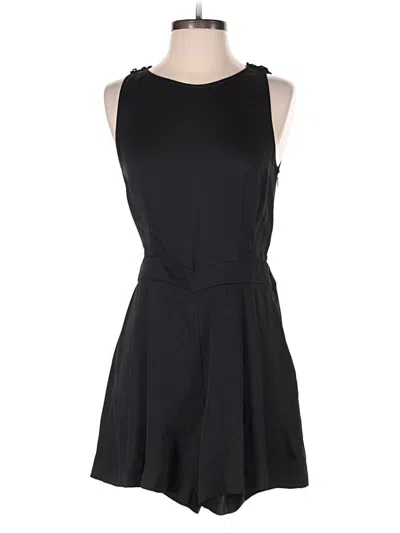Pre-owned Ann Taylor Loft Romper In Black
