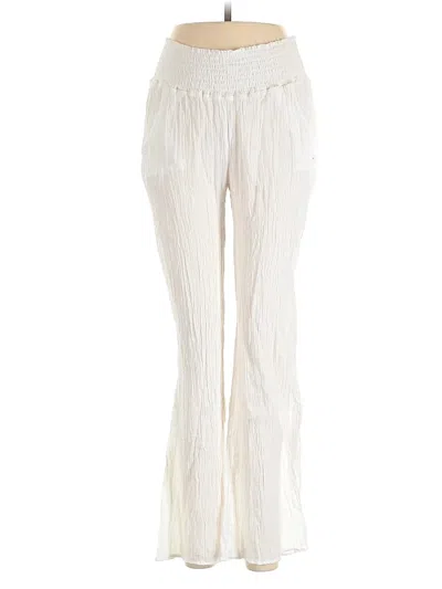 Pre-owned Elan Casual Pants In White