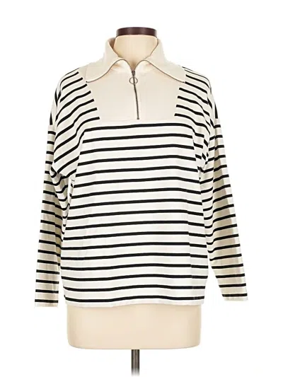 Pre-owned Jjill Sweatshirt In White