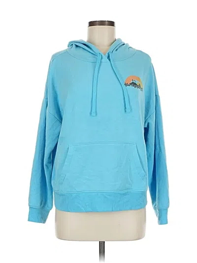 Pre-owned Hurley Pullover Hoodie In Blue