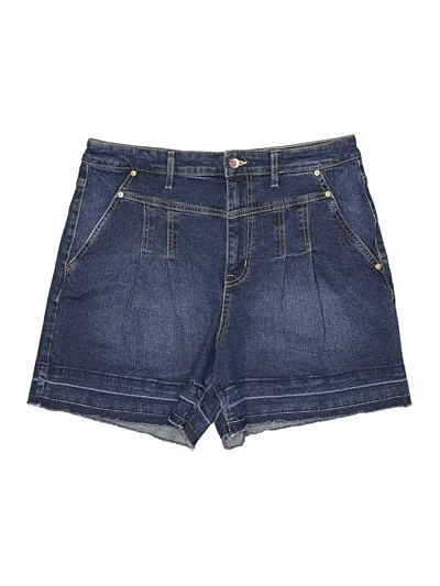 Pre-owned Anne Klein Denim Shorts In Blue
