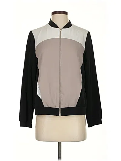 Pre-owned Ny Collection Cardigan Sweater In Gray