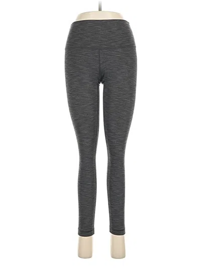 Pre-owned Lululemon Athletica Yoga Pants In Gray