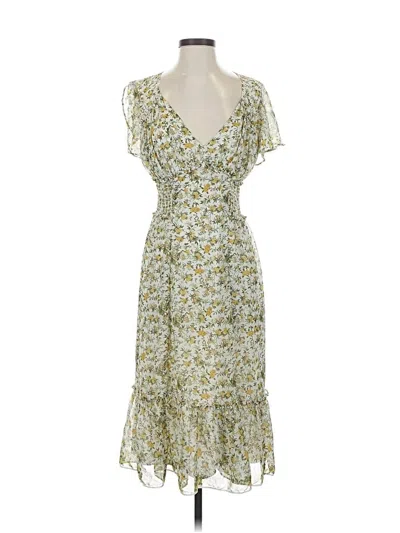 Pre-owned Max Studio Cocktail Dress In Yellow