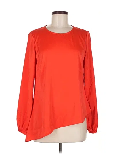 Pre-owned Rachel Rachel Roy Long Sleeve Blouse In Red