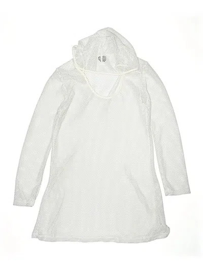 Pre-owned Cover Me Swimsuit Cover Up In White