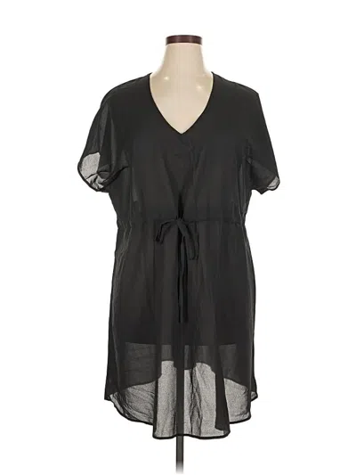 Pre-owned Ekouaer Casual Dress In Black