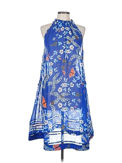 Pre-owned Ted Baker Casual Dress In Blue