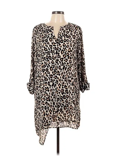 Pre-owned Chico's 3/4 Sleeve Blouse In White