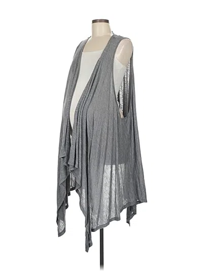 Pre-owned Motherhood Cardigan Sweater In Gray