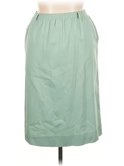 Pre-owned Alfred Dunner Casual Skirt In Green