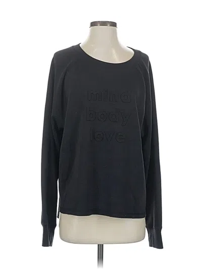 Pre-owned Peace Love World Sweatshirt In Black