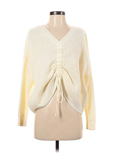 Pre-owned Cotton Emporium Pullover Sweater In White