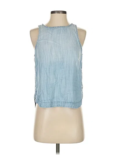 Pre-owned Cloth & Stone Sleeveless Blouse In Blue