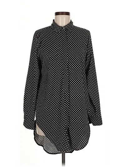 Pre-owned Philosophy Republic Clothing Long Sleeve Blouse In Black