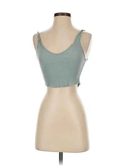 Pre-owned Bdg Tank Top Green Strapless Neckline Tops