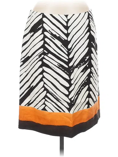 Pre-owned Carlisle Silk Skirt In Orange