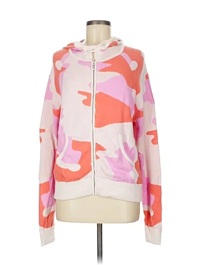 Pre-owned Wispr Zip Up Hoodie In Pink