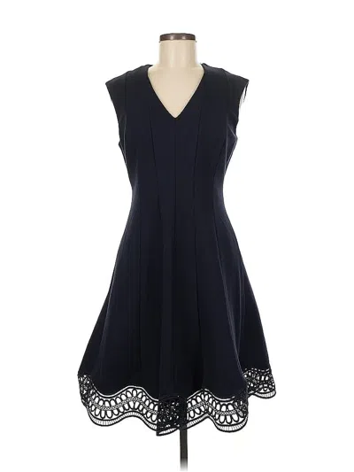 Pre-owned T Tahari Cocktail Dress In Blue