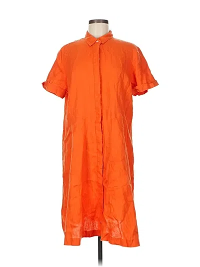 Pre-owned Jjill Casual Dress In Orange