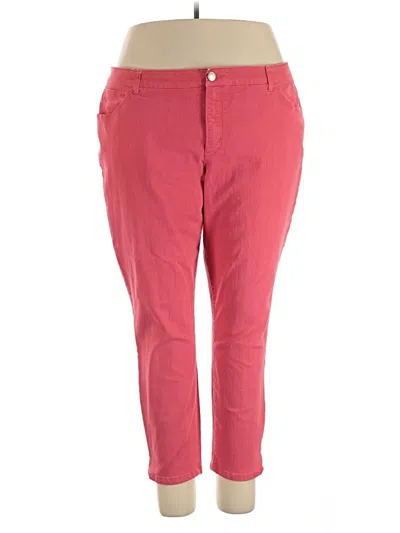Pre-owned Cj Banks Casual Pants In Red