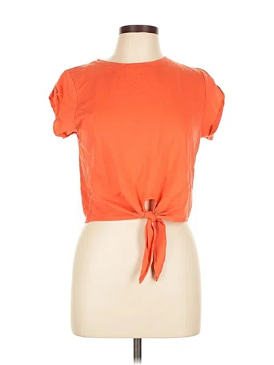 Pre-owned Trafaluc By Zara Short Sleeve T-shirt In Orange