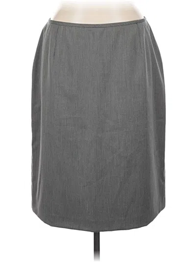 Pre-owned Tahari Formal Skirt In Gray