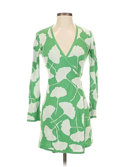 Pre-owned Diane Von Furstenburg For Target Casual Dress In Green