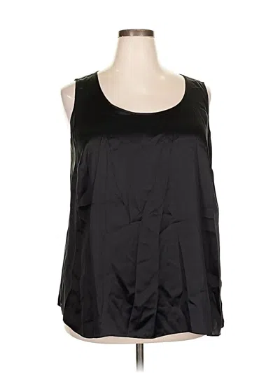Pre-owned Talbots Sleeveless Blouse In Black