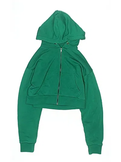 Pre-owned Katie J Nyc Kids' Zip Up Hoodie In Green