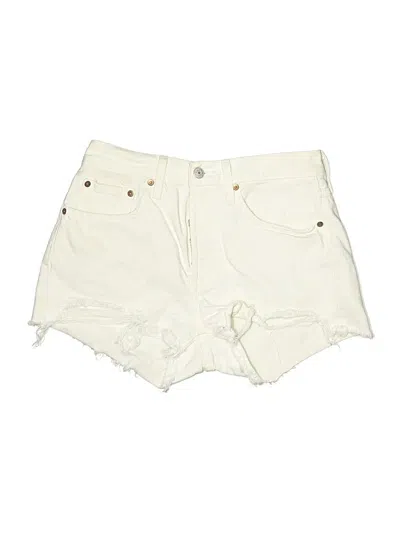Pre-owned Levi's Denim Shorts In White