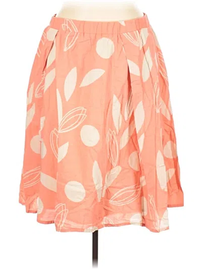 Pre-owned Lane Bryant Casual Skirt In Orange