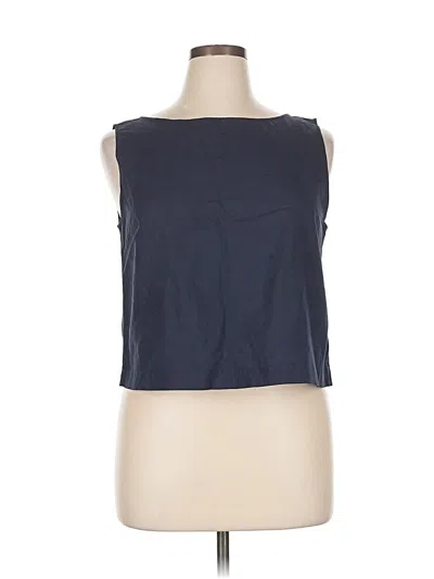Pre-owned Uniqlo Sleeveless T-shirt In Blue