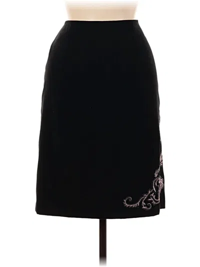 Pre-owned Dressbarn Formal Skirt In Black
