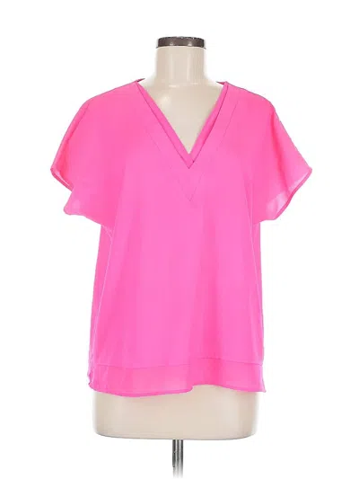 Pre-owned Smartwool Short Sleeve Blouse In Pink