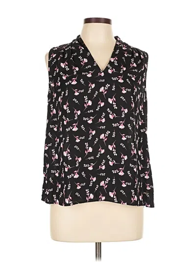 Pre-owned Anne Klein Sleeveless Blouse In Black