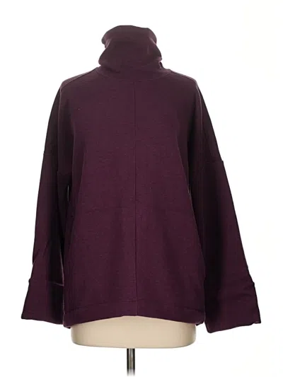 Pre-owned Athleta Turtleneck Sweater In Burgundy