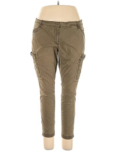 Pre-owned Eileen Fisher Cargo Pants In Brown