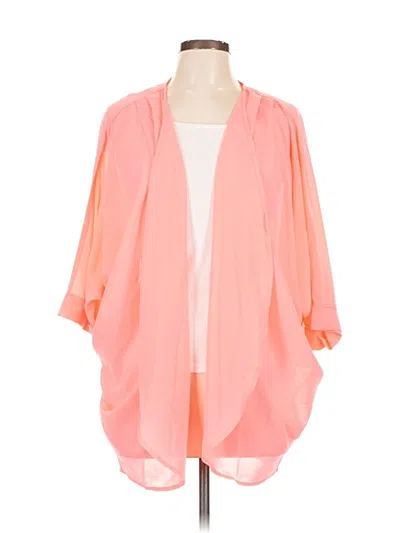 Pre-owned Zenana Kimono In Orange