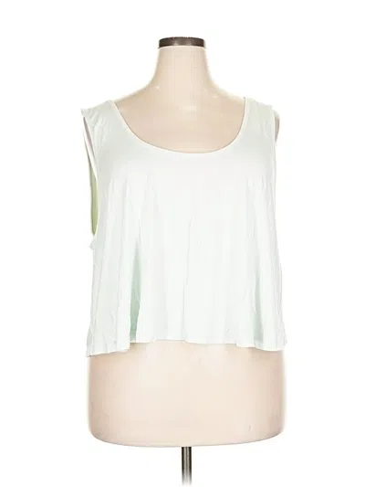 Pre-owned Fabletics Sleeveless T-shirt In White