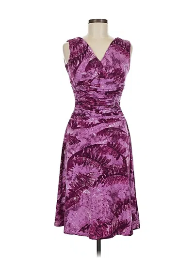 Pre-owned Dressbarn Cocktail Dress In Purple
